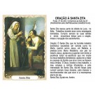 OG14087P100 - Oração Santa Zita c/ 100un. - 9,5x6,5cm