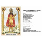 OG141428P100 - Oração Bom Jesus da Pirapora c/ 100un. - 9,5x6,5cm
