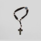 PU1541040 - Pulseira Terço Maria Passa na Frente Madeira - 22x1,8cm