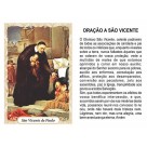 OG141455P100 - Oração São Vicente de Paulo c/ 100un. - 9,5x6,5cm