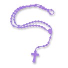 TE171011P12 - Terço Silicone Roxo c/ 12un. - 39cm
