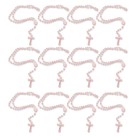 TE050021P12 - Terço Acrílico Rosa Perolado c/ 12un. - 32cm