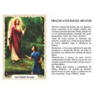 OG41804P100 - Oração São Rafael Arcanjo c/ 100un. - 9,5x6,5cm