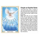 OG41805P100 - Oração Espírito Santo 7 Dons Azul c/ 100un. - 9,5x6,5cm