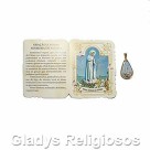 CM14005 - Cartão N. Sra. de Fátima c/ Medalha - 7,5x6cm