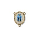 ET1622005 - Entremeio N. Sra. Das Graças Dourado Resinado 1un. - 2,7x2,2cm