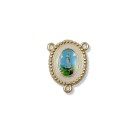 ET1952001 - Entremeio N. Sra. De Fátima Dourado Resinado 1un. - 2,7x2,2cm