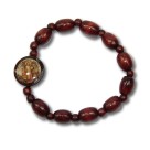 PU760200 - Pulseira São Bento Madeira  -  8x1,6cm