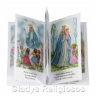 OS14002P12 - Oração Salve Rainha Sanfonada c/ 12un. - 9x5cm