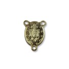 ET1620610P2 - Entremeio N. Sra. Das Graças Dourado Resinado Azul c/ 2un. - 2,5x1,7cm