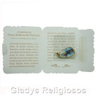 CM14012 - Cartão N. Sra. dos Prazeres c/ Medalha - 7,5x6cm