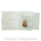 CM14013 - Cartão Sagrado Coração de Maria c/ Medalha - 7,5x6cm
