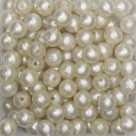 CTM050003P250G - Contas Bolinhas Acrílico Branco Perolado c/ 250 gramas - 8mm (07)