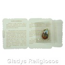 CM14014 - Cartão Santa. Edwiges c/ Medalha - 7,5x6cm