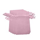 EM9624P100 - Saco de Organza Rosa c/ 100un. 9x12cm