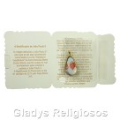 CM141400 - Cartão Papa João Paulo II c/ Medalha - 7,5x6cm