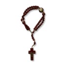 PU1541570 - Pulseira Terço São José Madeira - 22x1,8cm
