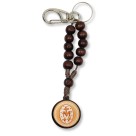 CH7601109 - Chaveiro N. Sra Das Graças Dezena Madeira - 14x2,6cm