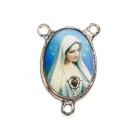 ET1683007 - Entremeio Imaculado Coração De Maria Duplo Resinado - 3,6x2,6cm