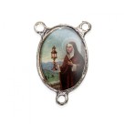 ET1683822 - Entremeio Santa Clara e São Francisco de Assis Duplo Resinado - 3,6x2,6cm