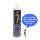 VE155129 - Vela Jesus Misericordioso c/ Santo de Bolso  14x3cm