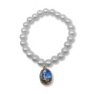 PU410400 - Pulseira N. Sra. de Fátima Pérola Branca - 11x2cm