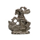 IM89411 - Imagem São Jorge Metal Níquel - 5x3cm