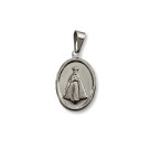 MD030010 - Medalha N. Sra. Aparecida Aço Inox c/ 1un. - 2x1,3cm