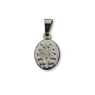 MD030101 - Medalha N. Sra. Das Graças Aço Inox c/ 1 un. - 1,5x1cm (MDGP)
