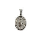 MD030110 - Medalha N. Sra. Das Graças Aço Inox c/ 1un. - 2x1,3cm