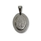 MD030121 - Medalha N. Sra. Das Graças Aço Inox -2x1,6cm (PI252)