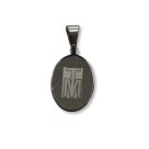 MD030150 - Medalha N. Sra. das Graças Laser Aço Inox -2x1,3cm (P252)