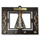 PC380787 - Porta Chaves N. Sra. Aparecida MDF Resinado - 17x15cm