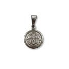 MD030400 - Medalha São Bento Aço Inox c/ 1un. - 1,5x1cm