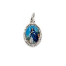 MD102422P20 - Medalha de Alumínio Oval Prata c/ 20un. N. Sra. da Conceição - 1,5x1cm
