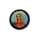 ET761408P6 - Entremeio Sagrado Coração de Maria Passante Madeira c/ 6 un. - 1,6x1,6cm