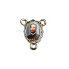 ET1672810P5 - Entremeio Santa Terezinha das Rosas e São Francisco Xavier Duplo Resinado c/ 5un. - 1,9x1,5cm