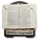 PB812511 - Porta Bíblia Jesus Misericordioso MDF Resinado - 30,5x25,5cm