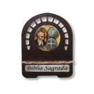 PB810501 - Porta Bíblia São Bento MDF Resinado - 22x17,5cm