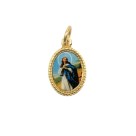 MD102033P20 - Medalha de Alumínio Oval Dourada c/ 20un. N. Sra. da Conceição - 1,5x1cm