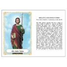 ST16025 - Mini Santinho São Judas Tadeu Biscuit c/ Oração