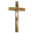CW760171 - Crucifixo de Parede São Bento Madeira - 33x18cm
