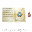 CM41801 - Cartão Divino Espírito Santo c/ Medalha - 7,5x6cm