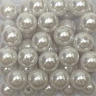 CTM1070040P250G - Contas Bolinhas Pérola Branca c/ 250 gramas - 12mm