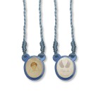 ES720182 - Escapulário Anjo da Guarda Infantil Acrílico Azul - 60x1,4cm