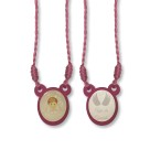 ES720180P6 - Escapulário Anjo da Guarda Infantil Acrílico Rosa c/ 6un. 60x1,4cm