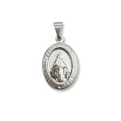 MD030152 - Medalha N. Sra. das Graças Aço Inox - 2,8x1,8cm