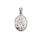 MD030152 - Medalha N. Sra. das Graças Aço Inox - 2,8x1,8cm