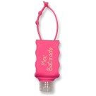 AG75102 - Porta Álcool Em Gel Meu Batizado Rosa c/ Álcool 70%