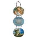 DE722411 - Móbile Anjo da Guarda MDF Resinado - 33x8cm